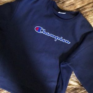 NWOT women’s champion embroidered crewneck sweater